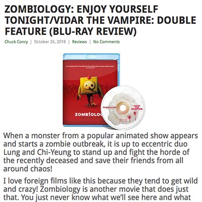 ZOMBIOLOGY: ENJOY YOURSELF TONIGHT/VIDAR THE VAMPIRE: DOUBLE FEATURE (BLU-RAY REVIEW)